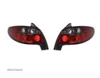 Set stopuri tuning PEUGEOT 206 (2 ), 01.1998-04.2009, model Hatchback, stanga+dreapta, rosu-alb, fumuriu; - 1