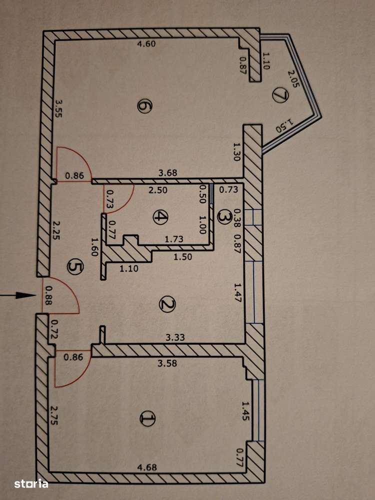 Urgent! vând 2 Camere  Decomandat zona Centrul Civic Lângă AFI MALL !-3