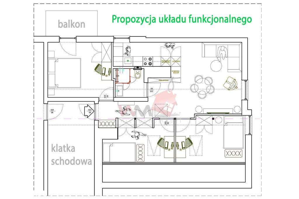 Mieszkanie, 64 m², Lublin-6