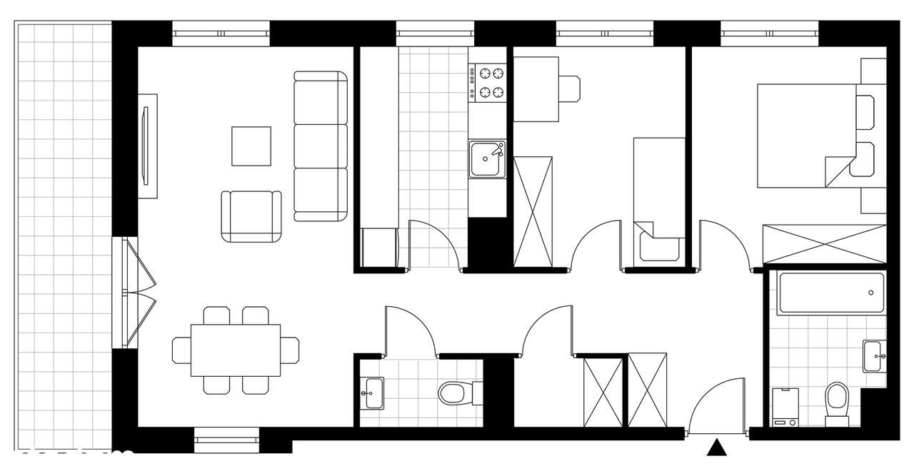 3-pokojowe mieszkanie 63m2 + balkon Bez Prowizji - Pełny obrazek: 3/8