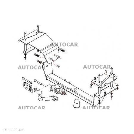 Carlig de remorcare pentru ALFA ROMEO 156 Sportwagon - Combi - sistem semidemontabil - cu suruburi - din 2000 pana 2007 - 6