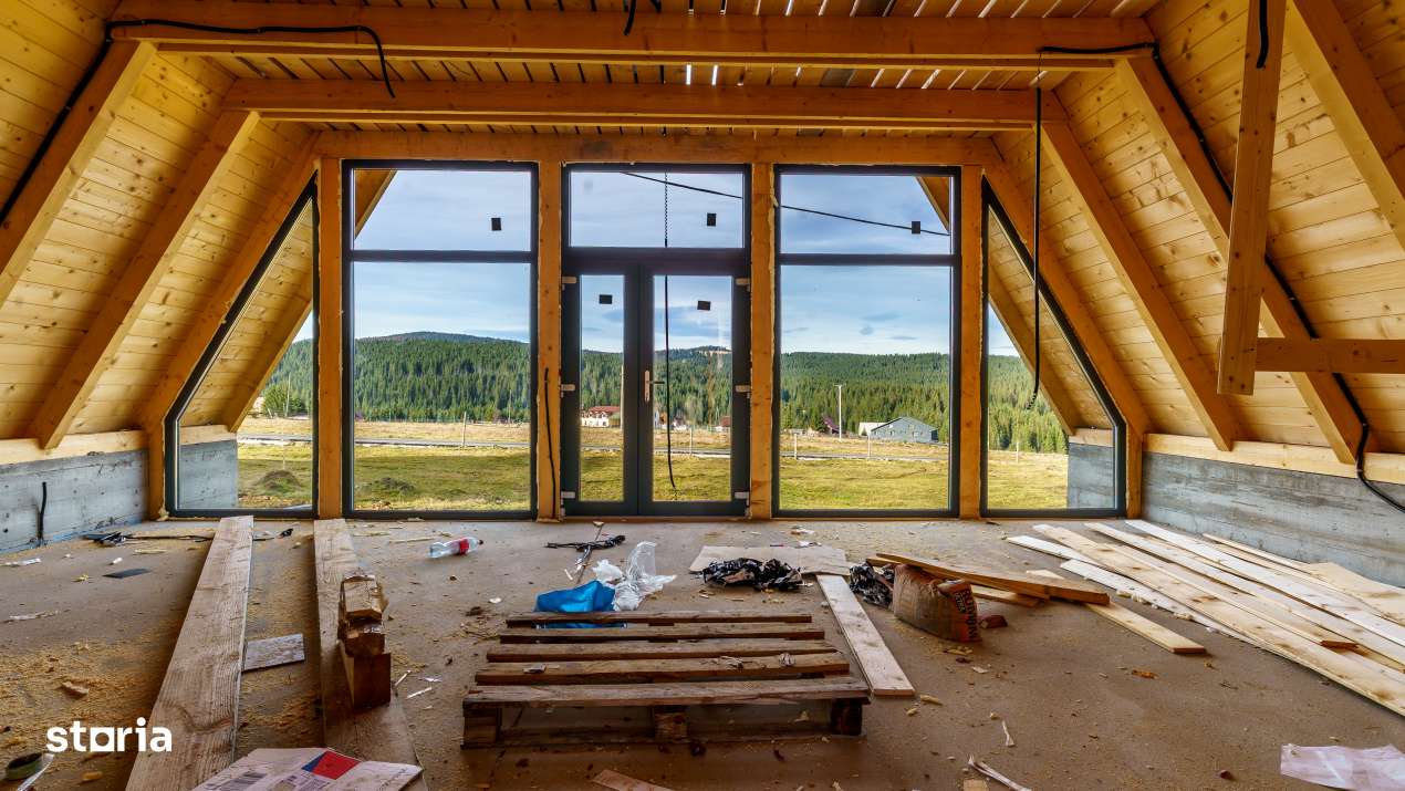 Cabana A-Frame, semifinisata, Smida-4