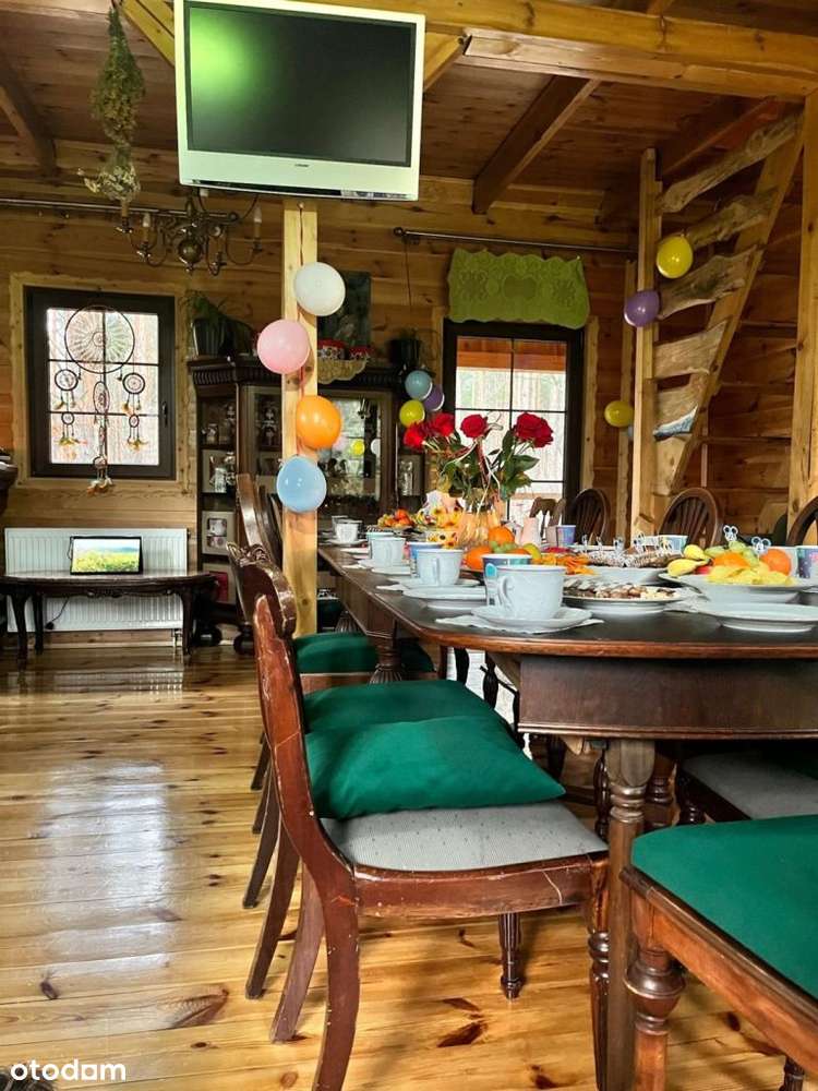 Dom drewniany całoroczny przy lesie Działka 915m-13