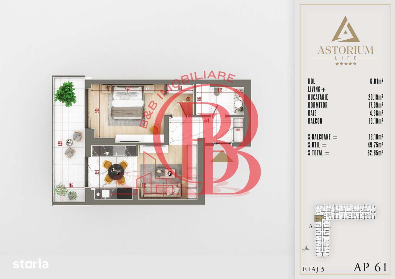 2 camere finalizat proiect premium Titan Pallady