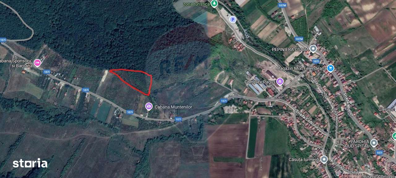 Teren 5,800mp Aiud / Strada Abrudului COMISION 0% - Imagine principală: 1/3