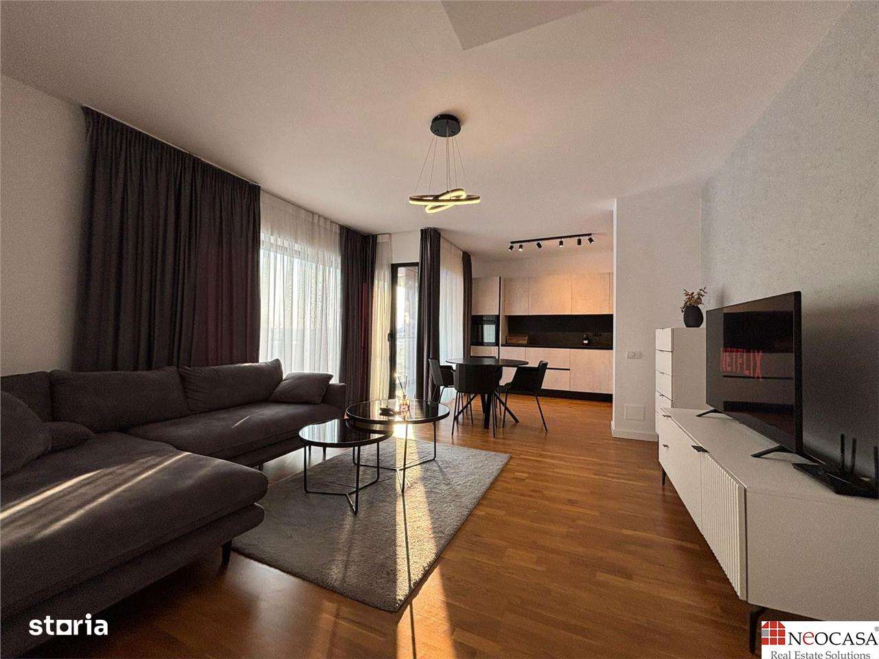 APARTAMENT 2 CAMERE LUMINOS MOBILAT, UTILAT BANEASA