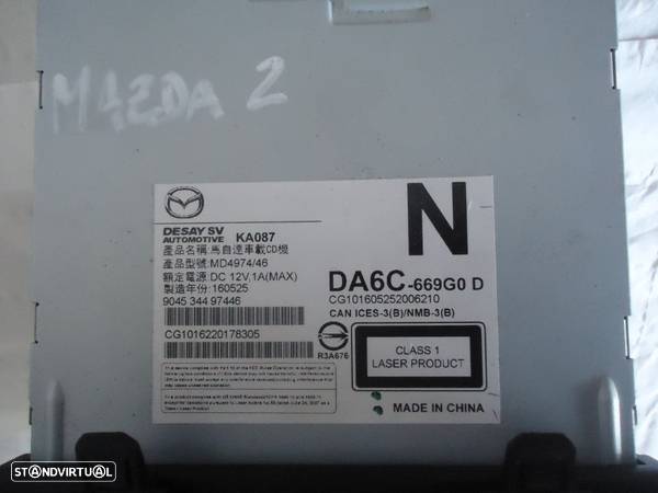 Auto Rádio CD Mazda 2 (DISPLAY VENDIDO) - 7
