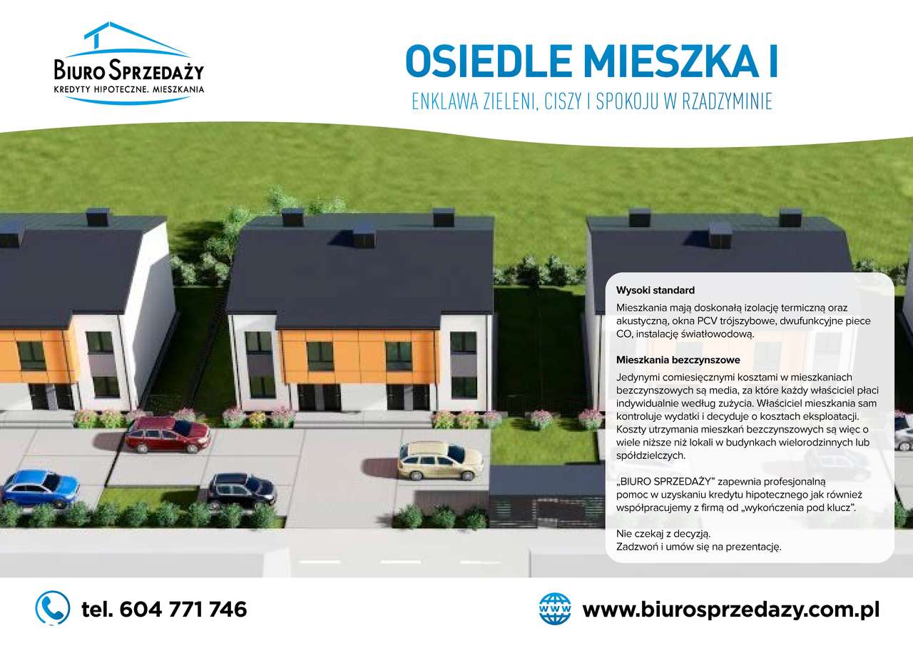 4 POKOJE+2MP+OGRÓDEK-GOTOWE DO WYKOŃCZENIA - Pełny obrazek: 4/9