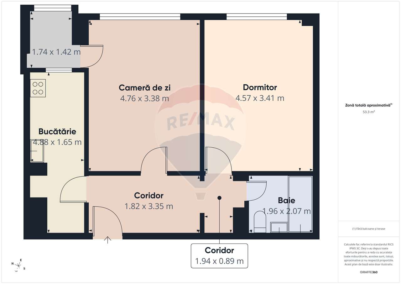 Apartament cu 2 camere de vânzare în zona Doamna Ghica-14