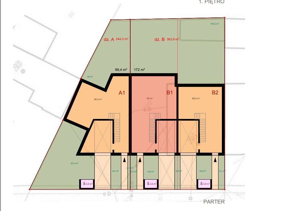 Działka 625 m2 na Zaciszu - Pełny obrazek: 3/8