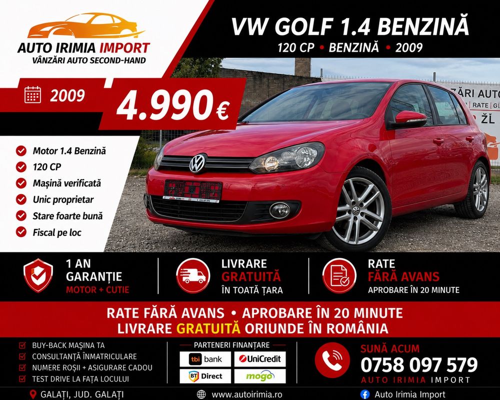 Volkswagen Golf VI [2008 -2013] 1.4 TSI Comfortline 2009