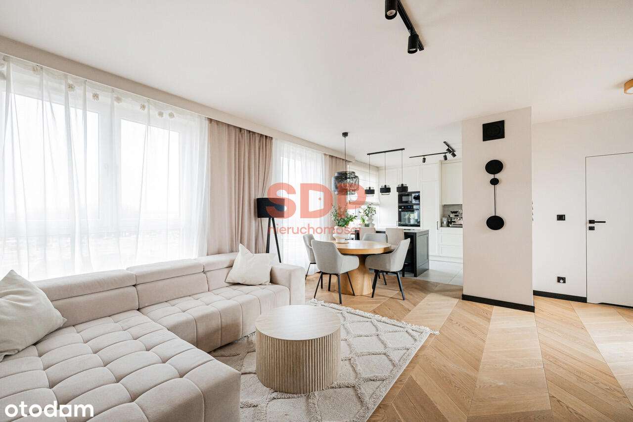 Taras 80 m² na dachu | Pełne światła | 4 pok z balkonem