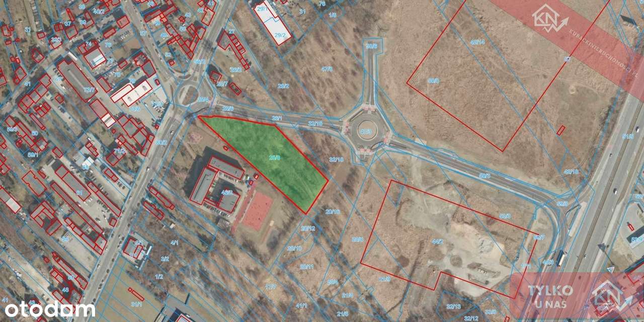 Działka inwestycyjna 7286 m2 ul. Warszawska - MPZP-8