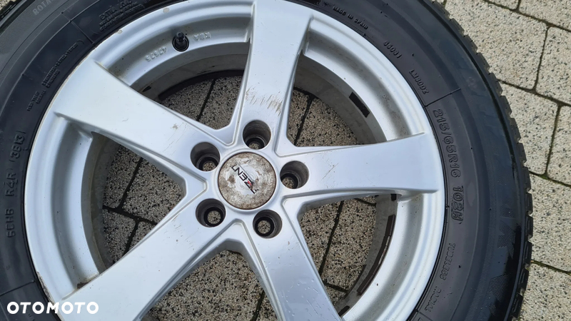 4 felgi aluminiowe ALU r16" cali 6,5jx16 et38 rozstaw 5x100 Subaru Forester 3 SH opony 215/65r16 koła - 3