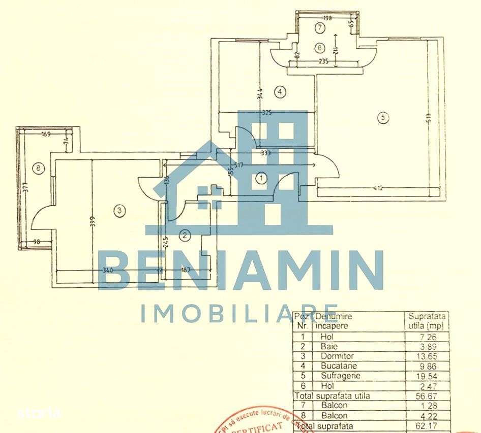 2 Decomandate-George Enescu-Bloc 1993-Suprafata 62mp-Centrala termica - Imagine principală: 3/9
