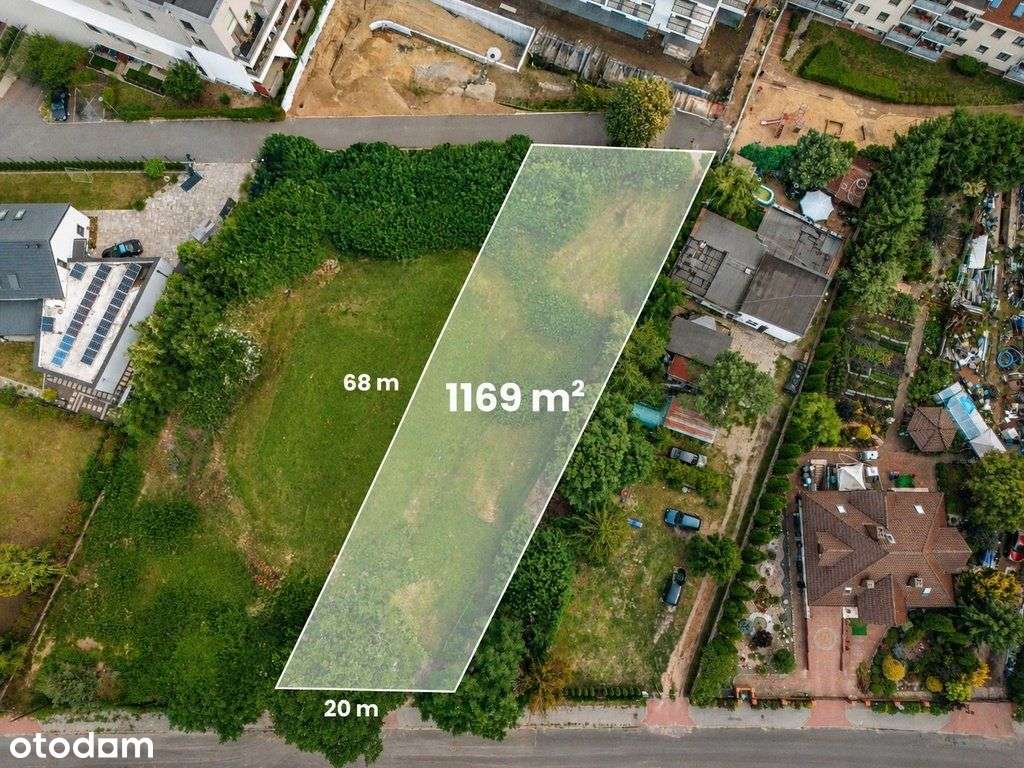 Działka | Wrzosy | ulica Warzywna | 1169 m2