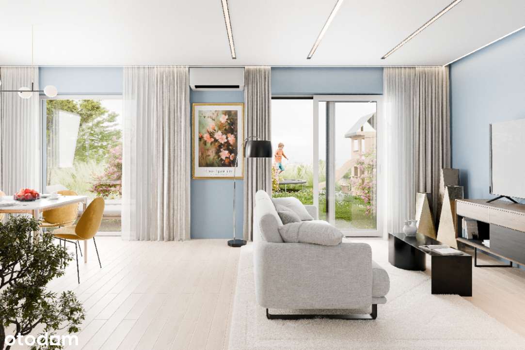 Nowy dom 101,40 m² z ogrodem i garażem | 4 pokoje | pompa ciepła
