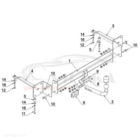 Hak Holowniczy Odkręcany Do Fiat Croma 2005-2011 - 3