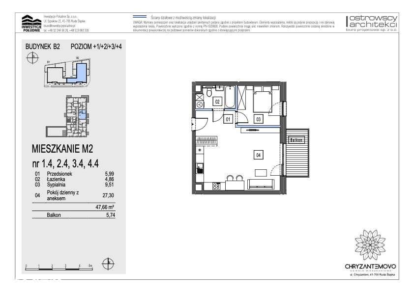 Nowa inwestycja - komfortowe M2 - WINDA, PARKING - Pełny obrazek: 2/8