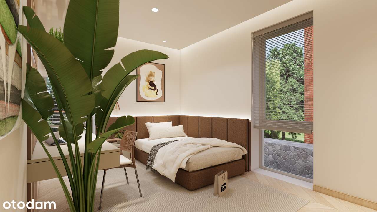 DOM (1B) wśród DRZEW *4-5 pok *kanalizacja*pompa ciepła*kominek*EKO!-17