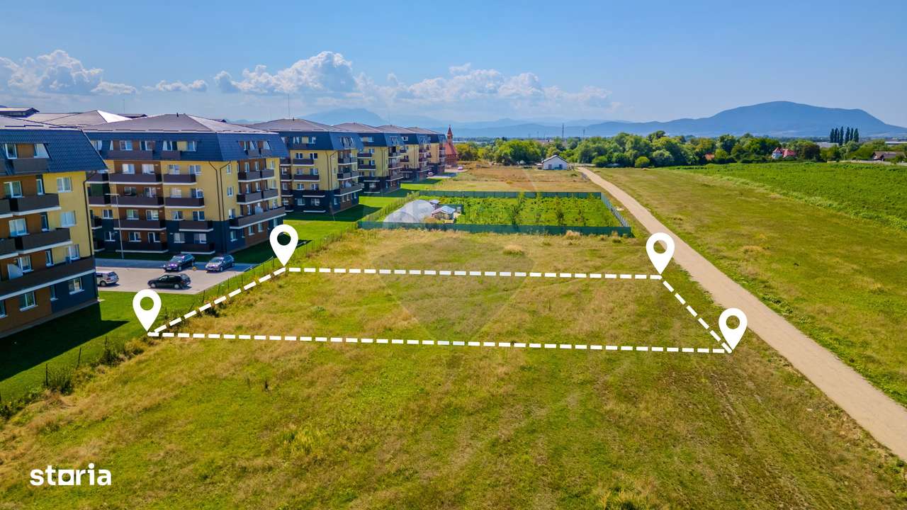 Teren intravilan 1.276 mp de vânzare – Sanpetru, Str. Drumul cu Plopi - Imagine principală: 1/7