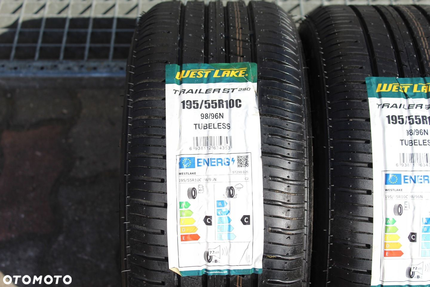 2x KOŁO 10" 5x112 ET-4 6,0J 195/55R10C WESTLAKE TRAILER PRZYCZEPA LAWETA - 2