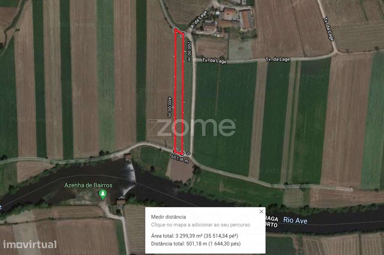 Terreno agrícola com 3.300 M2 em Fradelos-Famalicão - Grande imagem: 2/15