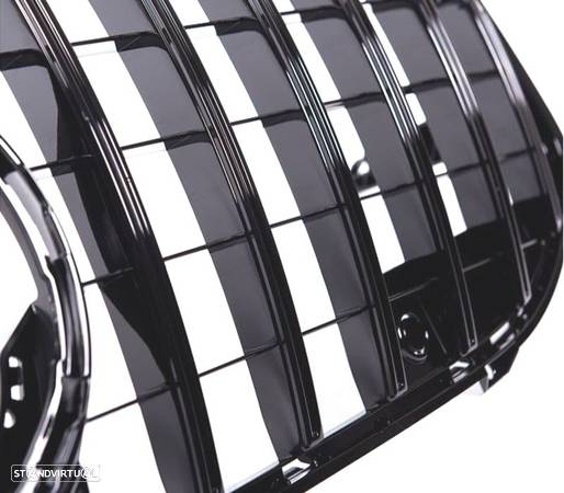 GRELHA FRONTAL PARA MERCEDES CLA W117 13-16 GTR STYLE PRETO BRILHANTE - 5