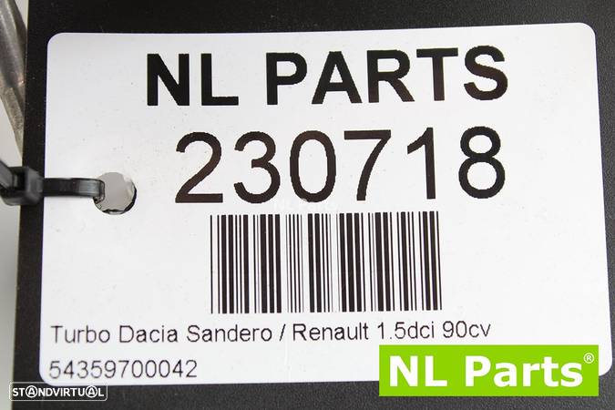 Turbo Dacia Sandero / Renault 1.5dci 90cv 54359700042 - 8