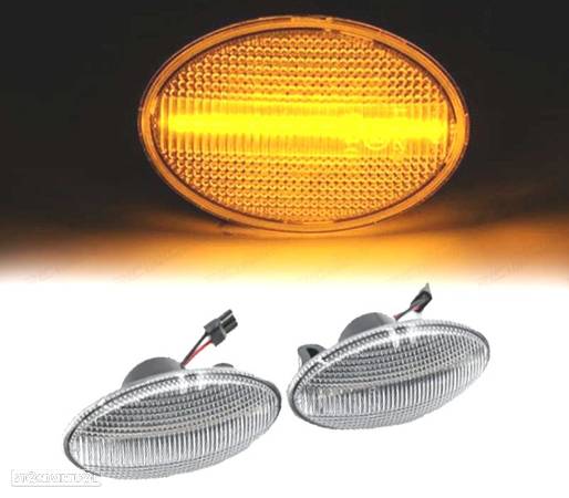 PISCAS LED DINAMICOS PARA OPEL ASTRA F CORSA TIGRA CROMADO - 1