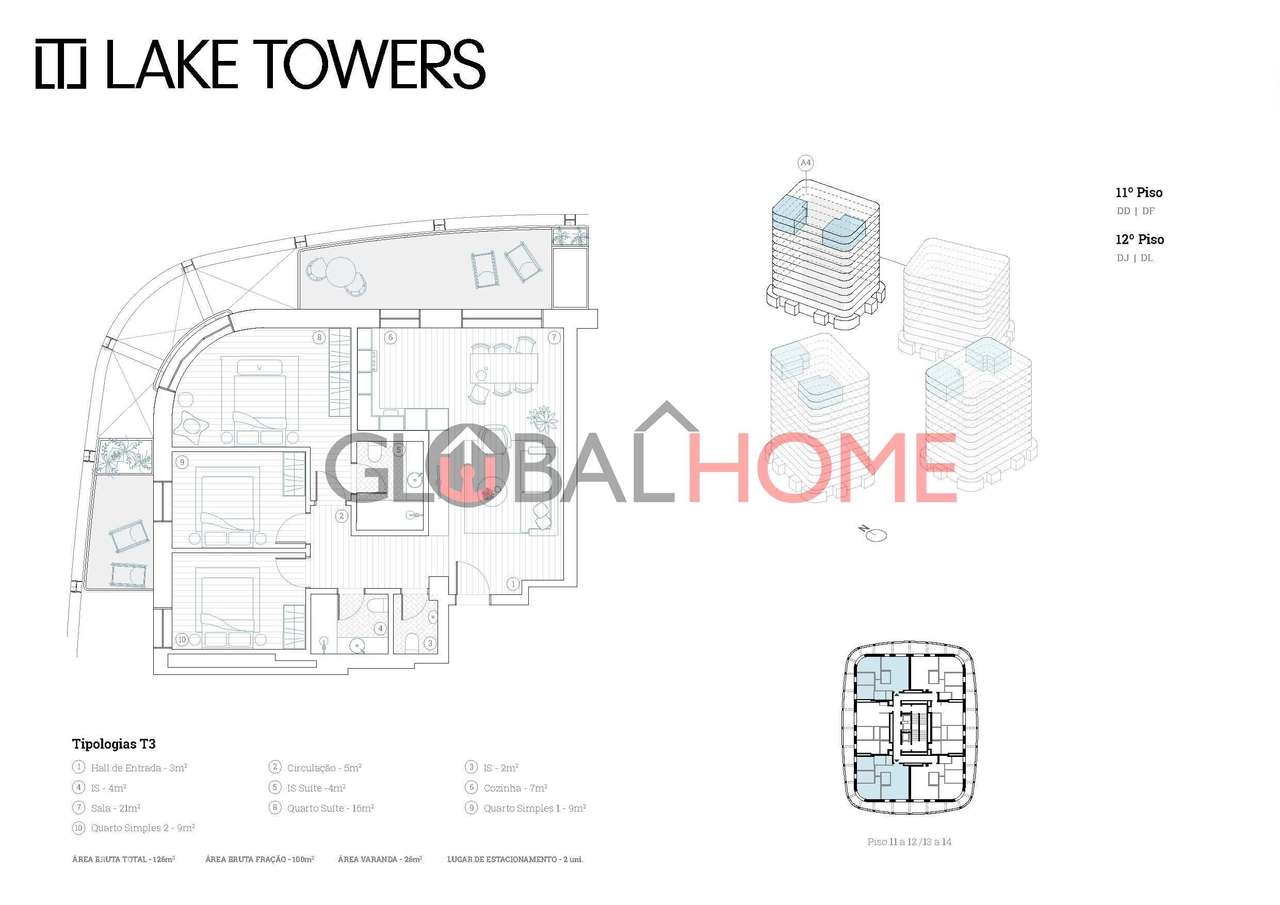 Apartamentos T3 – Lake Towers | Arca d’Água, Porto-20