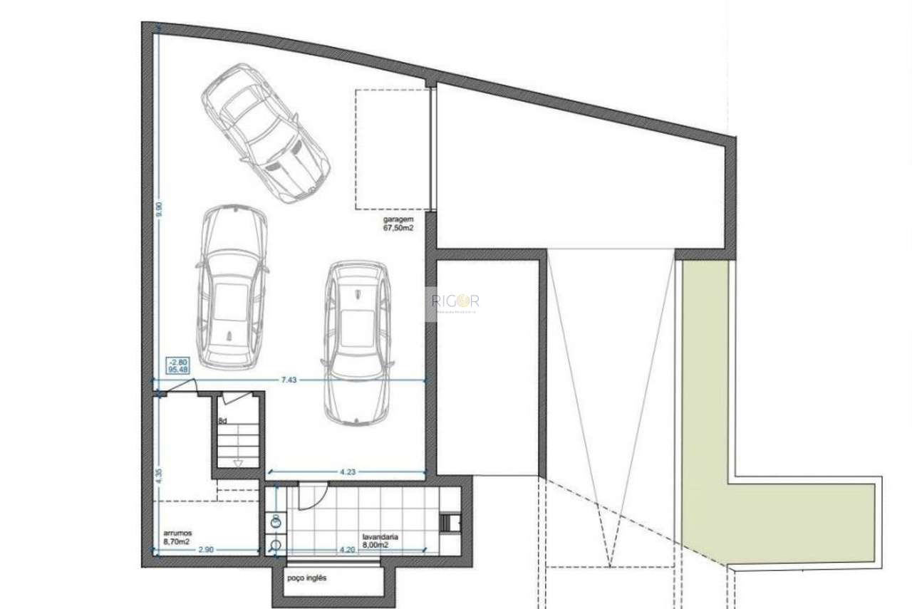 Moradia T3 de 3 frentes e jardim em construção em Águas Santas-14