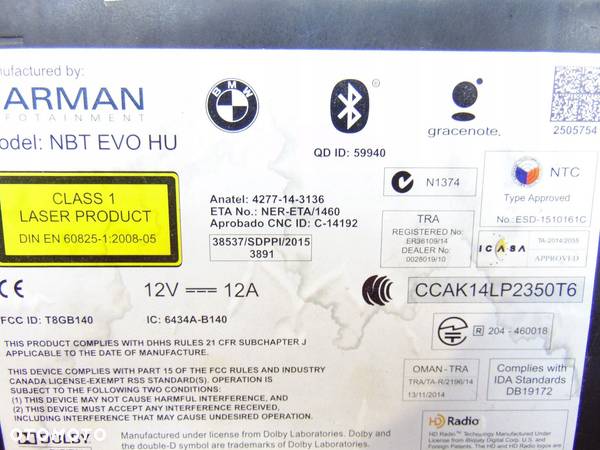 RADIO NAWIGACJA NAVI HARMAN BMW F30 F31 9867503 - 4