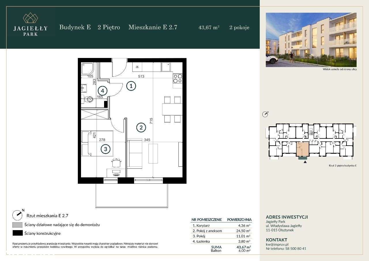 Mieszkanie na start z loggią - E 2.7 - Pełny obrazek: 2/9