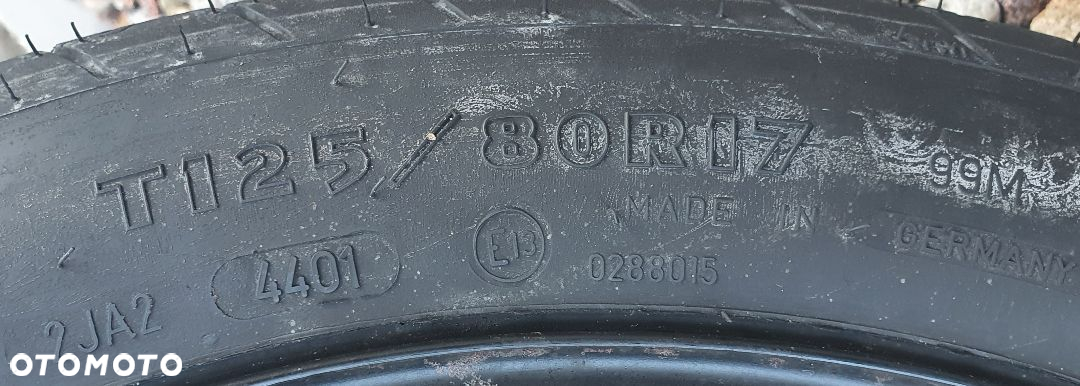 KOŁO DOJAZDOWE 7125/80R17 AUDI A4 B6 B7 - 2