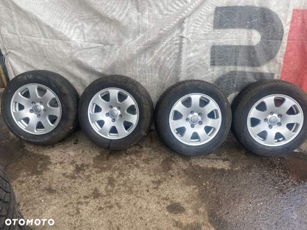 ALUFELGI 5X112 AUDI ORYGINAŁ  a4 b6 b7 a6 5X122 ET39 8E0601025 7JX15H2 195/65 R15 DUNLOP - 1