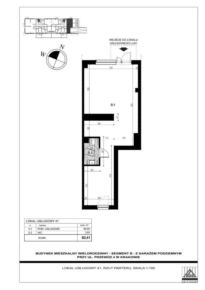 ul. Przewóz A B C, Budynek B | Lokal Usługowy 41 - Pełny obrazek: 2/4