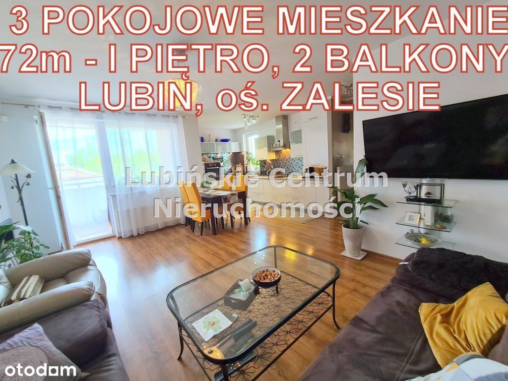 Mieszkanie, 72,68 m², Lubin
