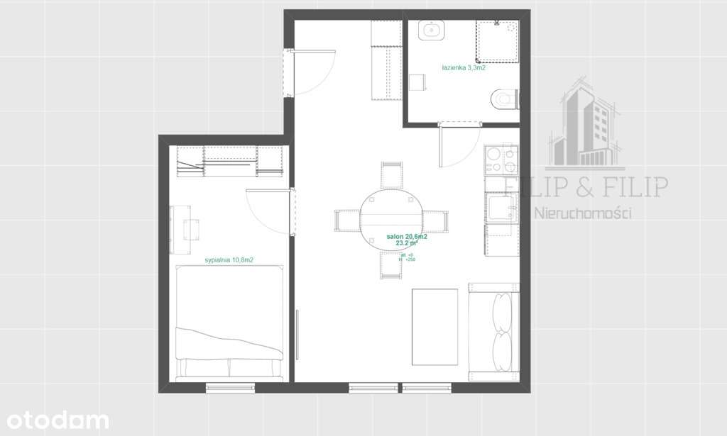 Apartament - Rosette Residence - 2 pokoje-14