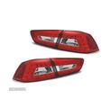 FAROLINS TRASEIROS PARA MITSUBISHI LANCER SEDAN 08- LED VERMELHOS CROMADO - 1