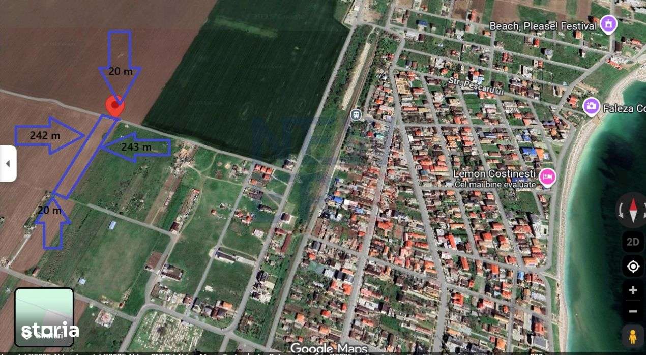 De vanzare Teren intravilan 5000 mp - Costinesti-Constanta - Imagine principală: 5/9