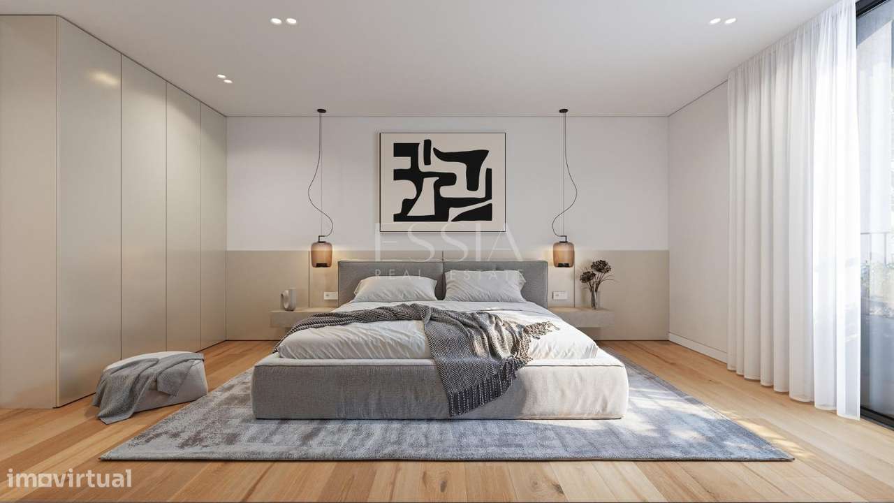 T2 Varanda e Garagem Matosinhos Sul | T2 Praia | Golden Coast Piscina-5