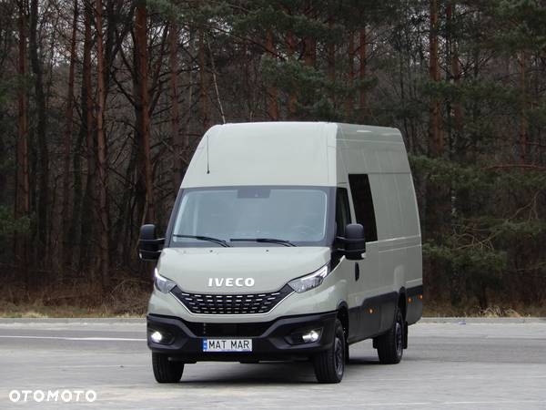 Iveco DAILY 35S18 Hi-Matic Doka Brygadowy Dubel 7-Mio.Os.+891 Kg Ład. Furgon Blaszak 4.70 m H3-2150 mm FULL LED WZMACNIANY 70 Tys Km Stan Jak NOWY OKAZJA - 1