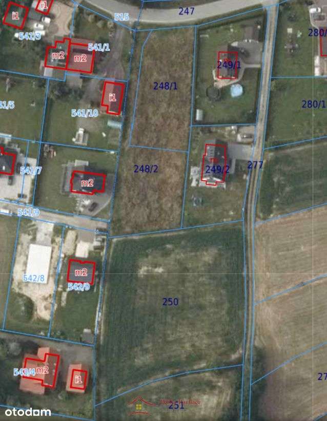 Gdów, Stadniki, działka budowlana 2x12a,media przy-12