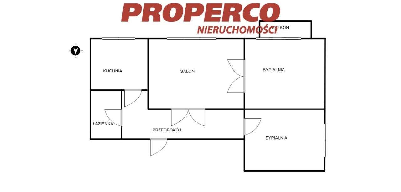 Mieszkanie, 3pok. 61m2 ul. Pocieszka, Sady-12