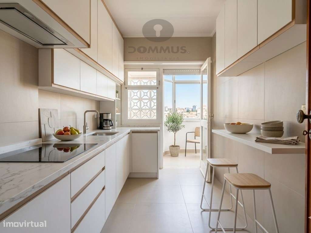 Apartamento T3 em Cruz Quebrada | Vista Rio-12