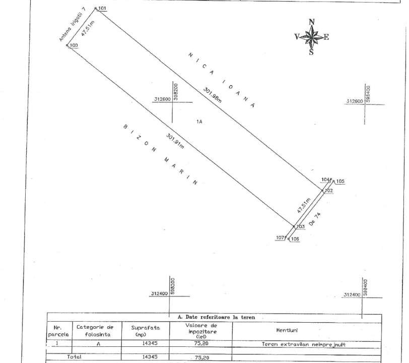 Teren Extravilan In Rate Primaverii Com. Berceni | 14.345mp | #EG47 - Imagine principală: 2/4
