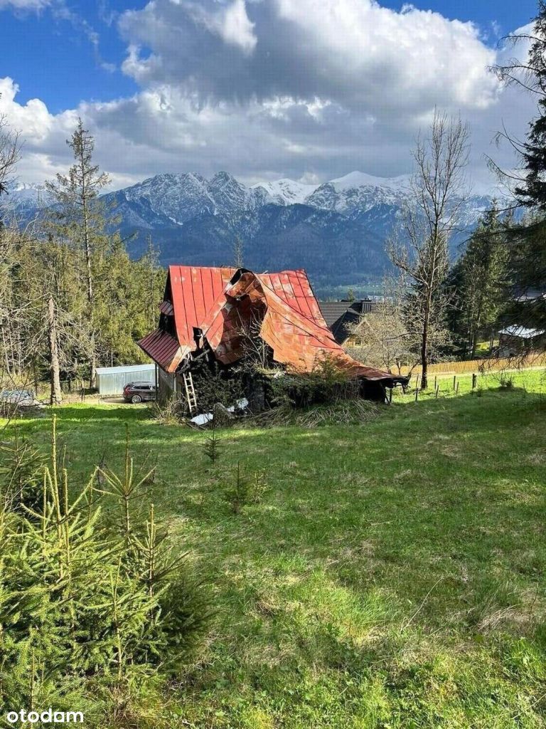 Piękna działka widok na panoramę Tatr | Zakopane -