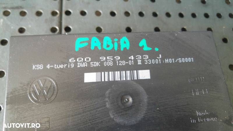 Modul calculator confort skoda fabia 1 6y2 6q0959433j - 2