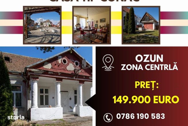 De vânzare casă famililială tip conac în Ozun